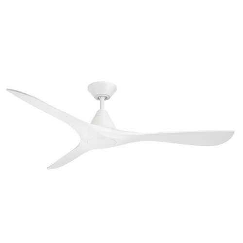 Modern Forms Carve Matte White Ceiling Fan Without Light