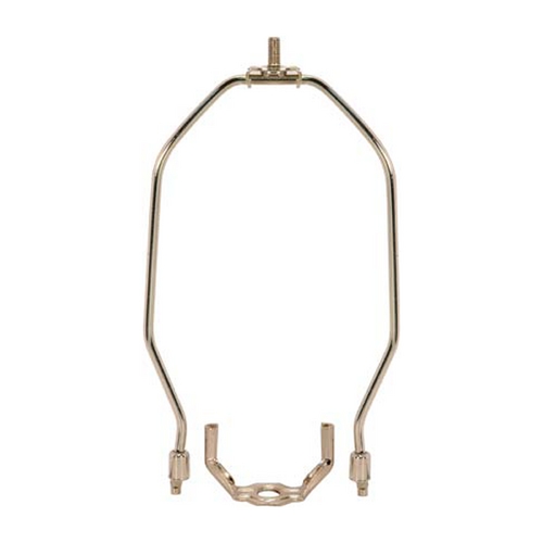 Heavy Duty Harp for Table and Floor Lamps - 9-Inch in Nickel by Satco Lighting