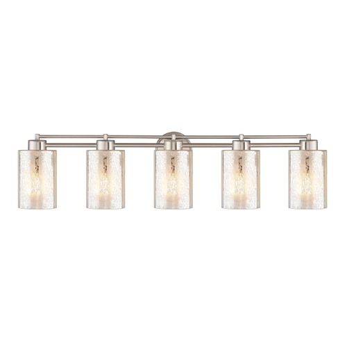 Design Classics Lighting Mercury Glass Bathroom Light Satin Nickel 706-09 GL1039C