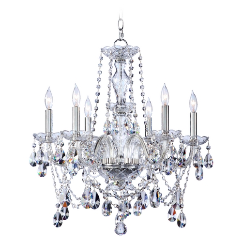 Quorum Lighting Bohemian Katerina Chrome Crystal Chandelier by Quorum Lighting 630-6-514