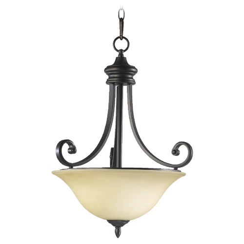 Quorum Lighting Bryant Oiled Bronze Pendant by Quorum Lighting 8154-3-86