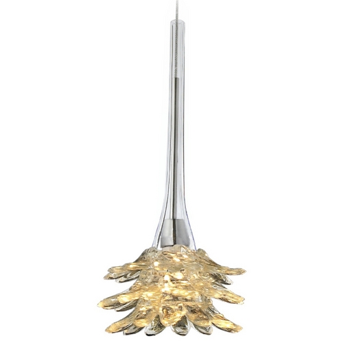 Oggetti Lighting Oggetti Lighting Mimosa Satin Nickel Mini-Pendant Light with Bell Shade 35-L0201Q