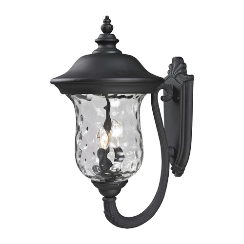 Armstrong Black Outdoor Wall Light by Z-Lite