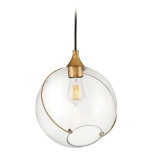 Skye 10.75-Inch Heritage Brass Pendant by Hinkley Lighting