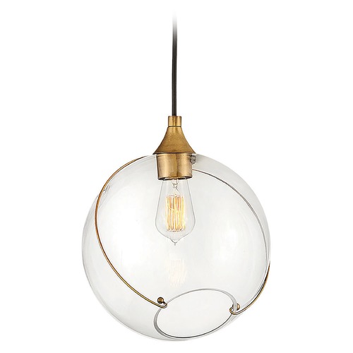 Hinkley Skye 10.75-Inch Heritage Brass Pendant by Hinkley Lighting 30303HBR