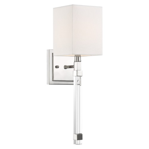Tompson Polished Nickel Sconce by Nuvo Lighting