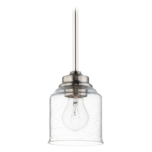 Acadia Satin Nickel Mini Pendant by Maxim Lighting