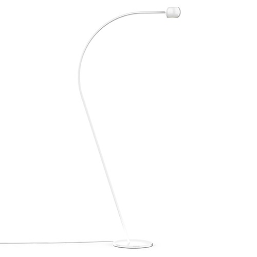 Flux Gloss White LED Arc Lamp by Kuzco Lighting