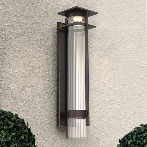 Kittner Oil Rubbed Bronze with Gold Highlights LED Outdoor Wall Light by Minka Lavery