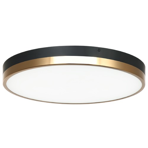 Matteo Lighting Tone Black & Aged Gold LED Flush Mount by Matteo Lighting M15302BKAG