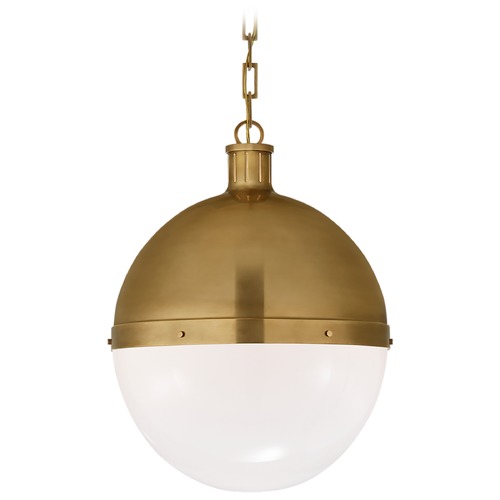 Visual Comfort Signature Collection Thomas OBrien Hicks Extra Large Pendant in Brass by Visual Comfort Signature TOB5064HABWG