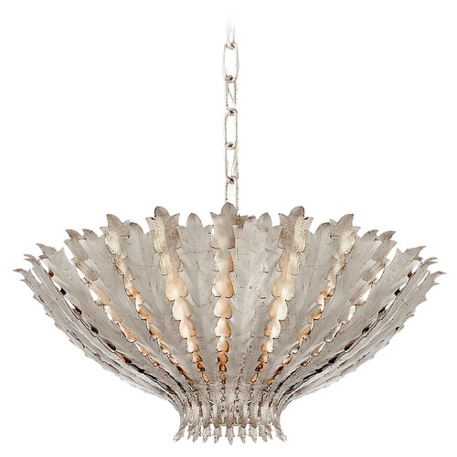 Visual Comfort Signature Collection Aerin Hampton Medium Chandelier in Silver Leaf by Visual Comfort Signature ARN5001BSL