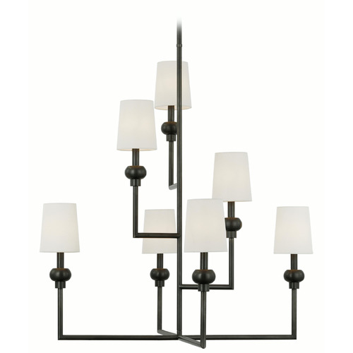 Paloma Contreras Comtesse Offset Chandelier in Bronze by VC Signature