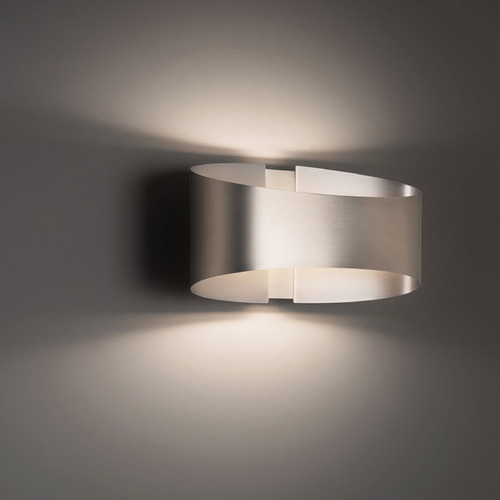 Swerve Brushed Nickel LED Sconce by Modern Forms