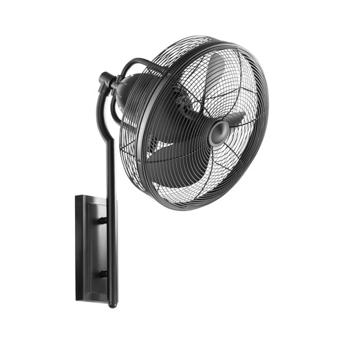 Quorum Lighting Veranda 16-Inch Wide Outdoor Wall Fan in Black by Quorum Lighting 92413-59