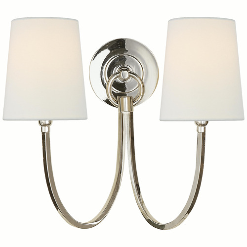 Visual Comfort Signature Collection Thomas O'brien Reed Polished Nickel Sconce