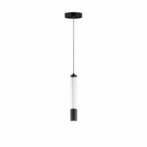 Cortex 11-Inch High LED Mini Pendant in Matte Black by ET2 Lighting