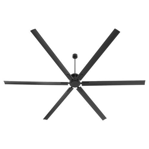 Zeus Matte Black Ceiling Fan Without Light by Quorum Lighting