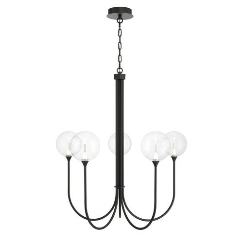 Lissa 5-Light LED Chandelier in Matte Black by Eurofase Lighting