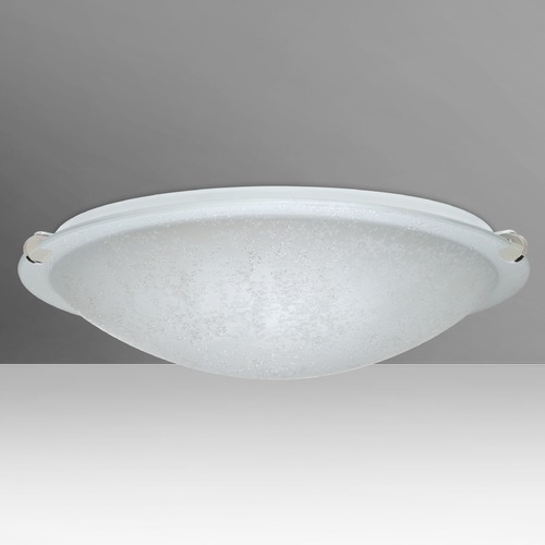 Besa Lighting Trio Polished Nickel Flushmount Light