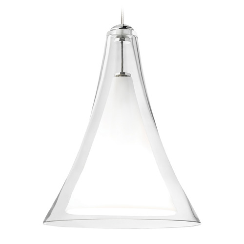 Melrose Freejack Mini Pendant in Chrome by Visual Comfort Modern