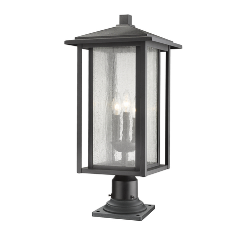 Z-Lite Aspen Black Post Light by Z-Lite 554PHXLR-533PM-BK