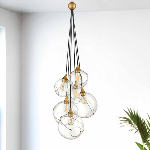 Skye Heritage Brass Chandelier by Hinkley Lighting