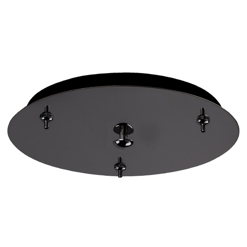 Multi-Port Canopy Black Chrome Ceiling Adaptor by Kuzco Lighting