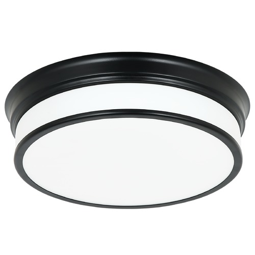 Navo Black LED Flush Mount by Matteo Lighting