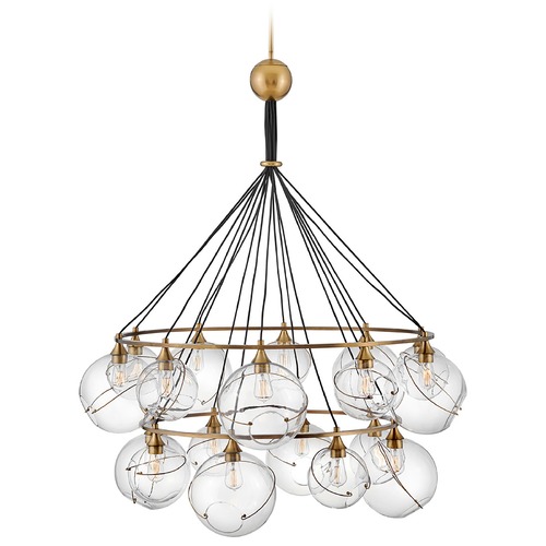 Hinkley Skye Extra Large Chandelier in Heritage Brass by Hinkley Lighting 30308HBR