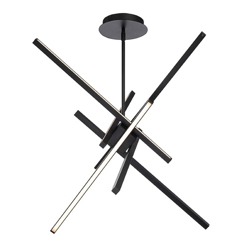 Parallax 29-Inch LED Pendant in Black 3000K by WAC Lighting