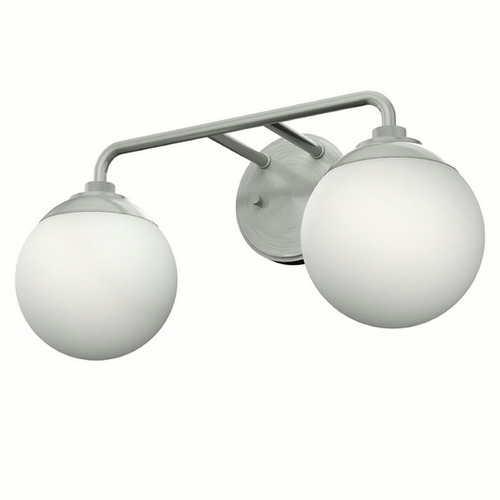 Hunter Fan Company Hunter Fan Company Hepburn Brushed Nickel Bathroom Light 19168