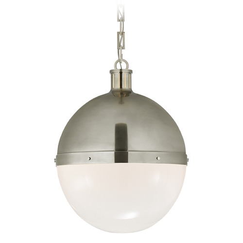 Visual Comfort Signature Collection Thomas OBrien Hicks Extra Large Pendant in Nickel by Visual Comfort Signature TOB5064ANWG