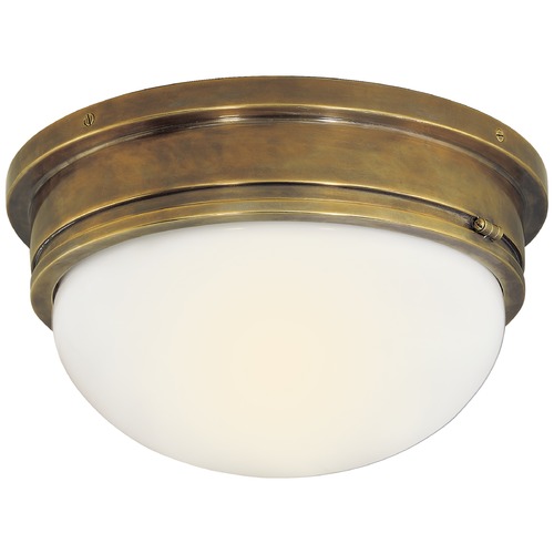 E.F. Chapman Marine Flush Mount in Antique Brass by Visual Comfort Signature