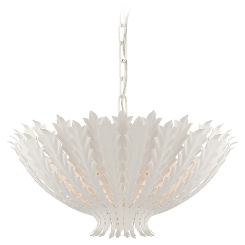 Visual Comfort Signature Collection Aerin Hampton Medium Chandelier in Plaster White by Visual Comfort Signature ARN5001PW