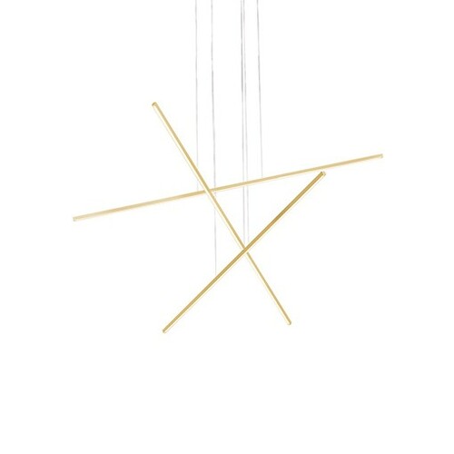Vega Minor Brushed Gold LED Multi-Light Pendant by Kuzco Lighting