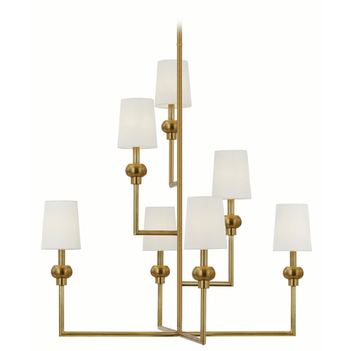Visual Comfort Signature Collection Paloma Contreras Comtesse Offset Chandelier in Brass by VC Signature PCD5100HAB-L