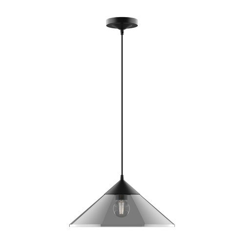 Alora Lighting Alora Lighting Mauer Matte Black Pendant Light with Coolie Shade PD521015MBSM