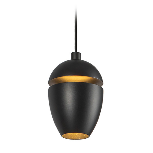 Kuzco Lighting Eloa Black LED Mini-Pendant Light with Bowl / Dome Shade