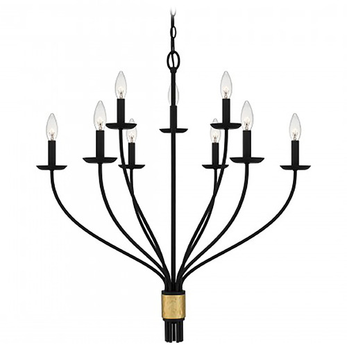 Quoizel Lighting Margaret Matte Black Chandelier