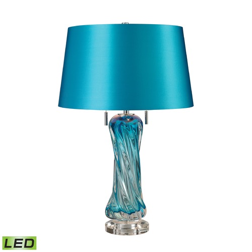 Elk Lighting Dimond Lighting Blue LED Table Lamp with Empire Shade D2664-LED