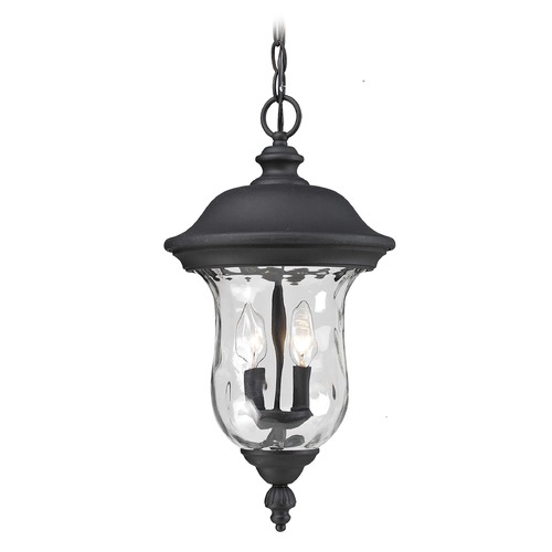 Z-Lite Armstrong Black Outdoor Hanging Light by Z-Lite 533CHB-BK