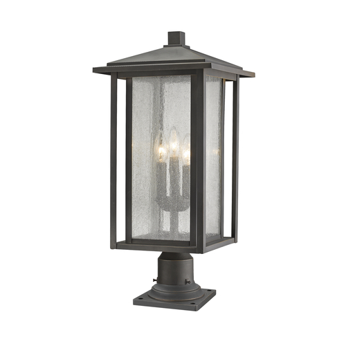 Z-Lite Aspen Oil Rubbed Bronze Post Light by Z-Lite 554PHXLR-533PM-ORB