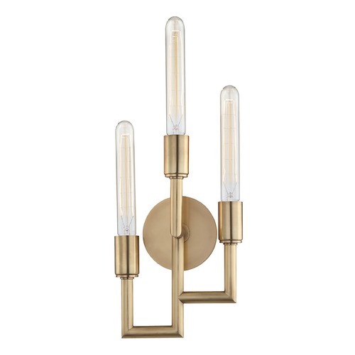 Hudson Valley Lighting Angler Aged Brass Sconce by Hudson Valley Lighting 8310-AGB