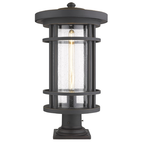 Jordan Oil Rubbed Bronze Post Light by Z-Lite