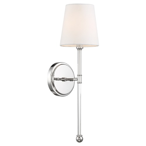 Olmstead Polished Nickel Sconce by Nuvo Lighting