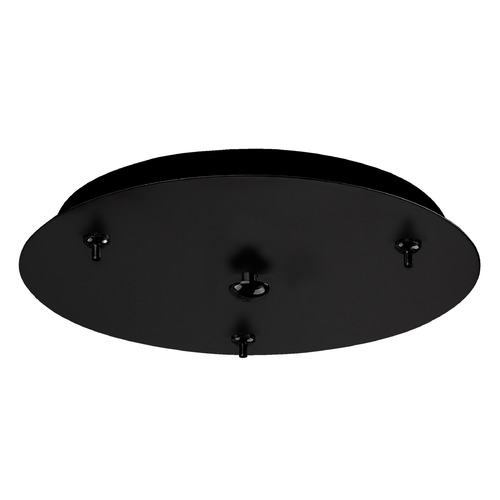 Multi-Port Canopy Black Ceiling Adaptor by Kuzco Lighting