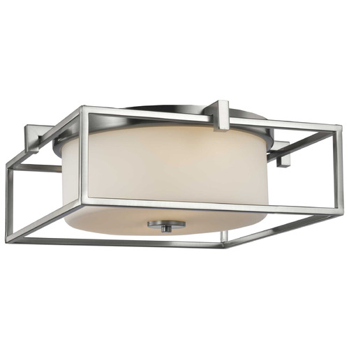 Progress Lighting Chadwick Brushed Nickel Flushmount Light