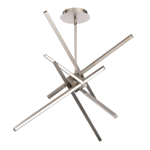 Parallax 29-Inch LED Pendant in Brushed Nickel 3000K by WAC Lighting