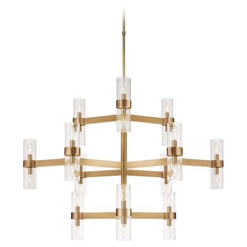 Visual Comfort Signature Collection Aerin Margita Medium Chandelier in Antique Brass by Visual Comfort Signature ARN5272HABCG